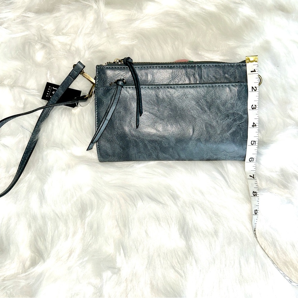 Joy Susan Crossbody Wristlet‎ Clutch with Shoulder Strap Gray Large 3-in-1 - Picture 8 of 9